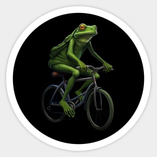 Bike Frog Sticker